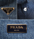 Prada Handbag Mini Tote Denim Canapa — view 6