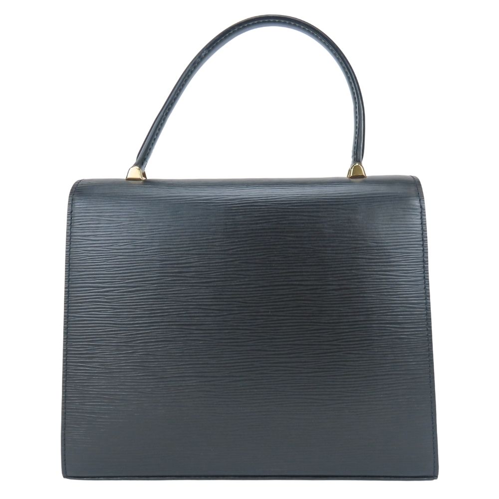 Louis Vuitton Handbag Malesherbes Epi Leather Noir Gold Simple — view 3