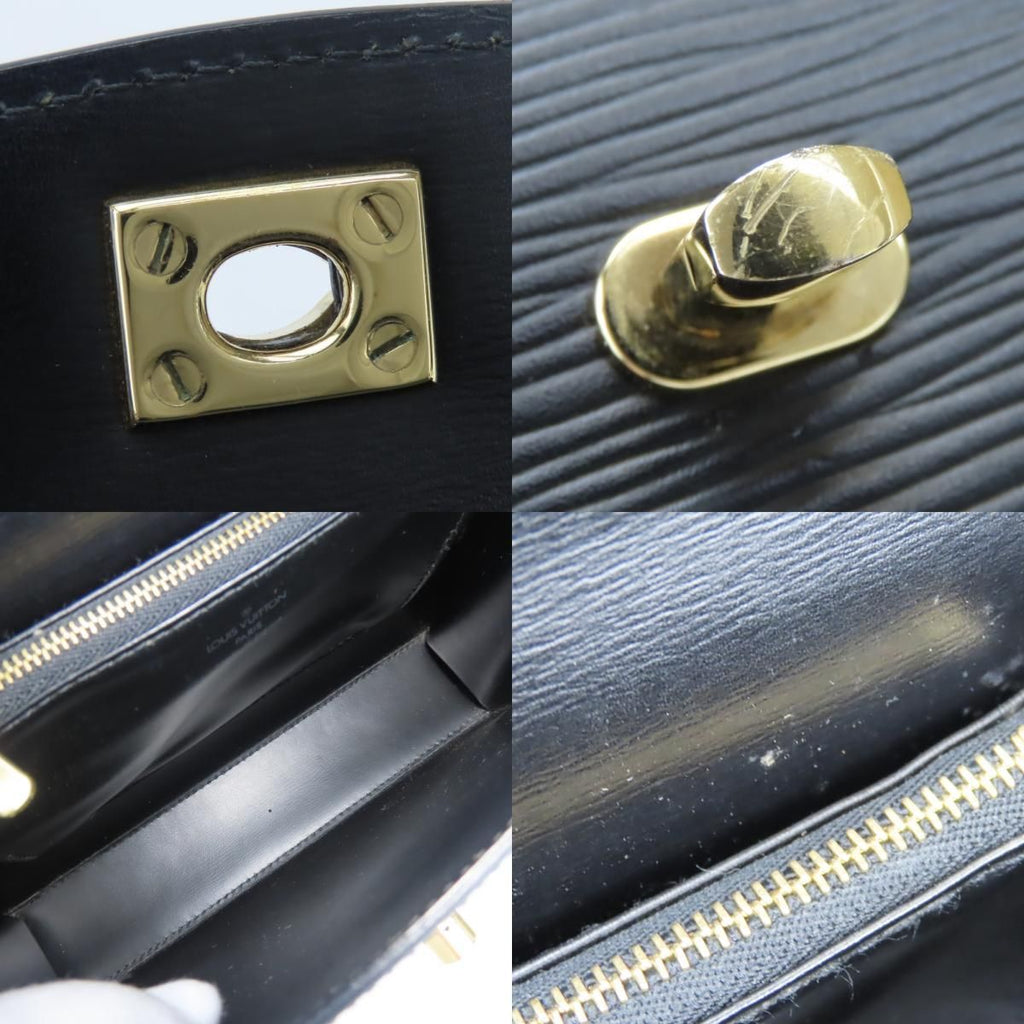Louis Vuitton Handbag Malesherbes Epi Leather Noir Gold Simple — view 7