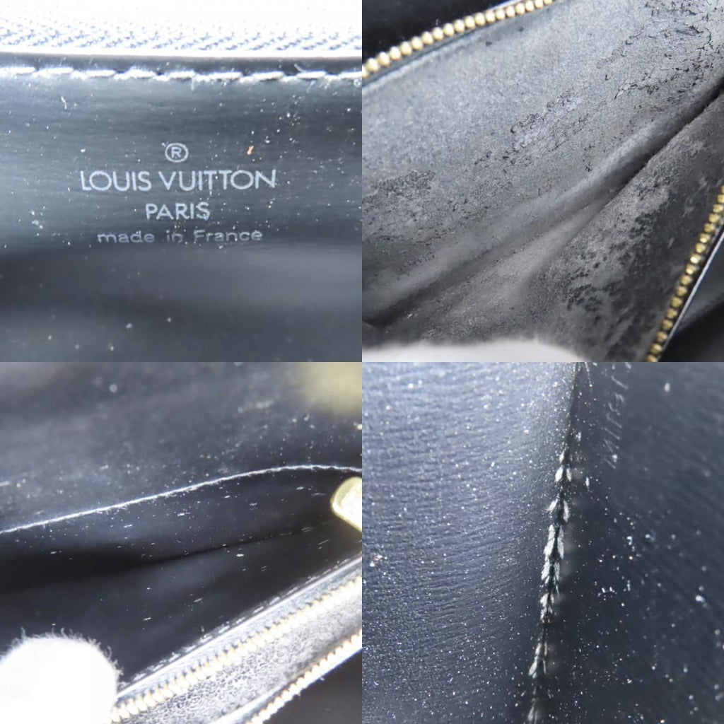 Louis Vuitton Handbag Malesherbes Epi Leather Noir Gold Simple — view 8