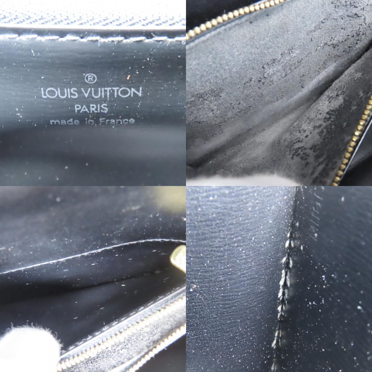 Louis Vuitton Handbag Malesherbes Epi Leather Noir Gold Simple — view 8
