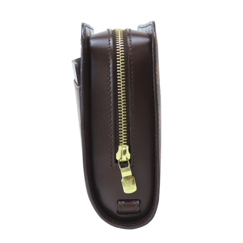 Louis Vuitton Clutch Saint Louis Damier Leather Ebene Brown 2-Way Second Pouch — view 2