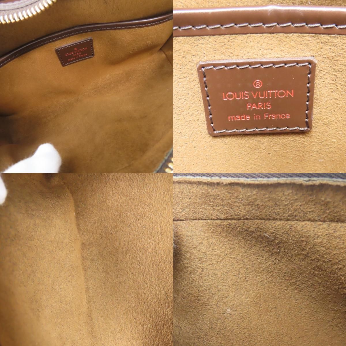 Louis Vuitton Clutch Saint Louis Damier Leather Ebene Brown 2-Way Second Pouch — view 8