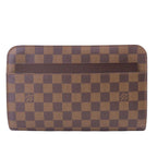 Louis Vuitton Clutch Saint Louis Damier Leather Ebene Brown 2-Way Second Pouch