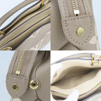 Louis Vuitton Handbag Petit Palais PM Monogram Empreinte Tourterelle Cream — view 5