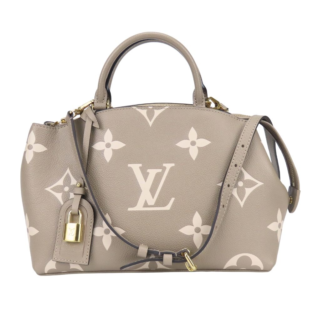 Louis Vuitton Handbag Petit Palais PM Monogram Empreinte Tourterelle Cream