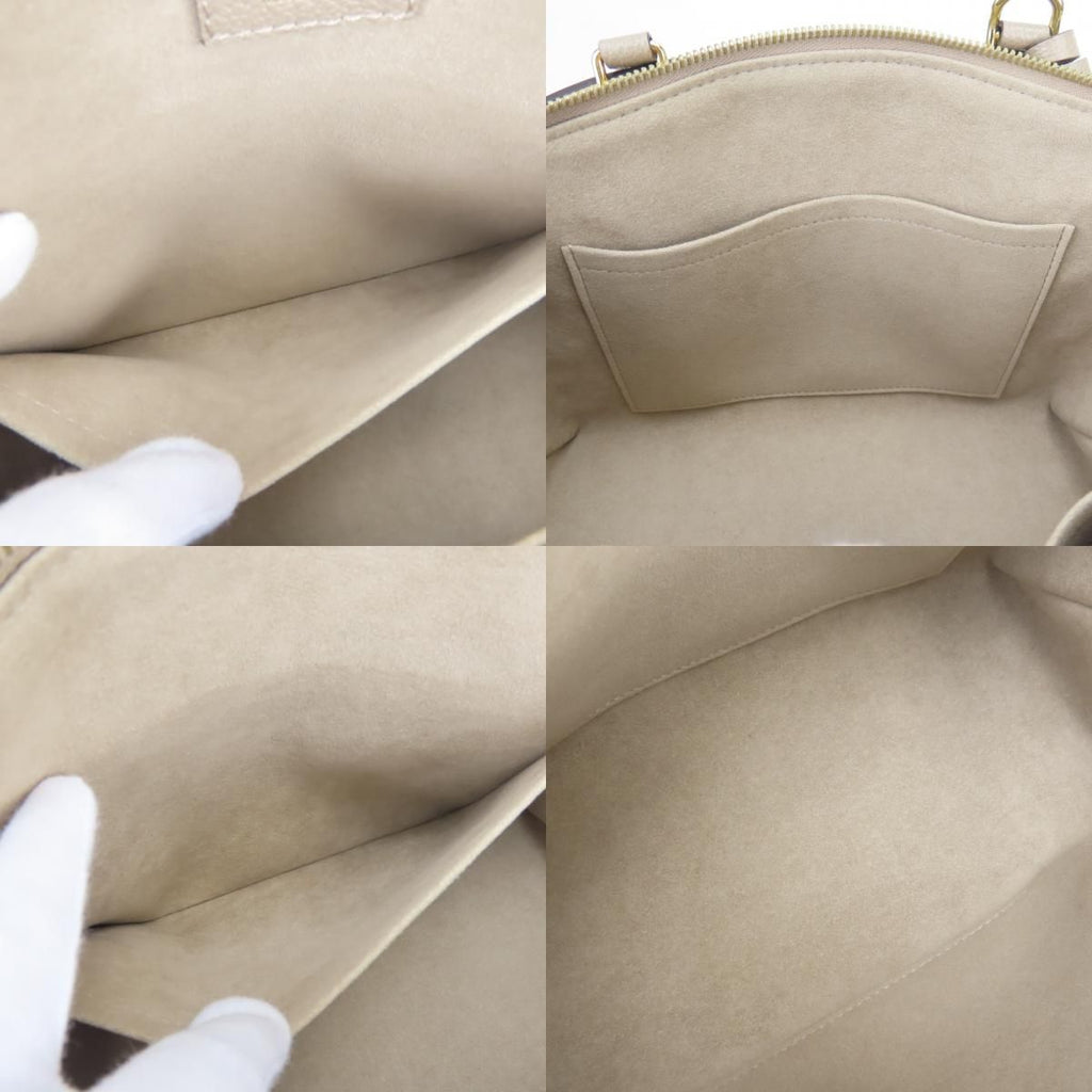 Louis Vuitton Handbag Petit Palais PM Monogram Empreinte Tourterelle Cream — view 7
