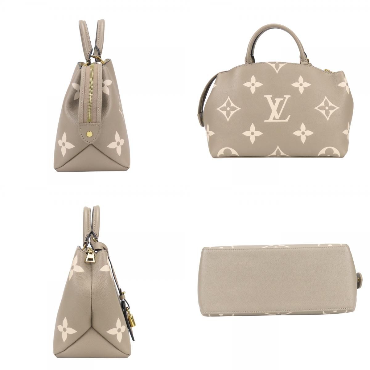 Louis Vuitton Handbag Petit Palais PM Monogram Empreinte Tourterelle Cream — view 2