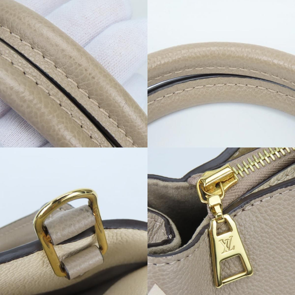 Louis Vuitton Handbag Petit Palais PM Monogram Empreinte Tourterelle Cream — view 4