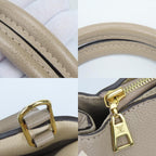 Louis Vuitton Handbag Petit Palais PM Monogram Empreinte Tourterelle Cream — view 4