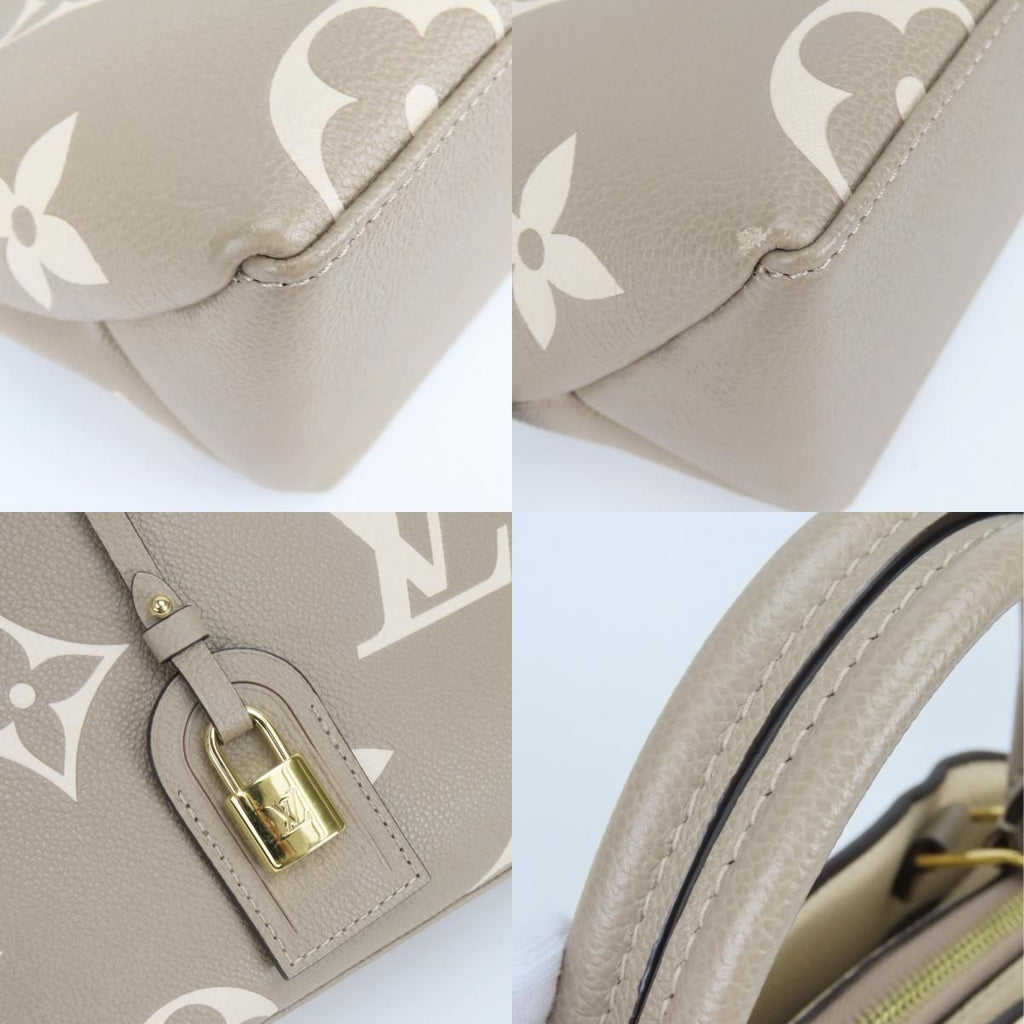 Louis Vuitton Handbag Petit Palais PM Monogram Empreinte Tourterelle Cream — view 3