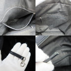 Chanel Tote Bag Paris New York Quilted CC Logo Nylon Leather Black — view 8