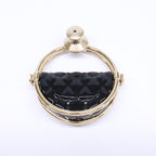 Chanel CC Logo Quilted Bag Motif Hoop Lapel Pin — view 6