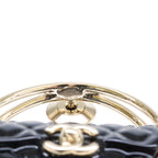 Chanel CC Logo Quilted Bag Motif Hoop Lapel Pin — view 8
