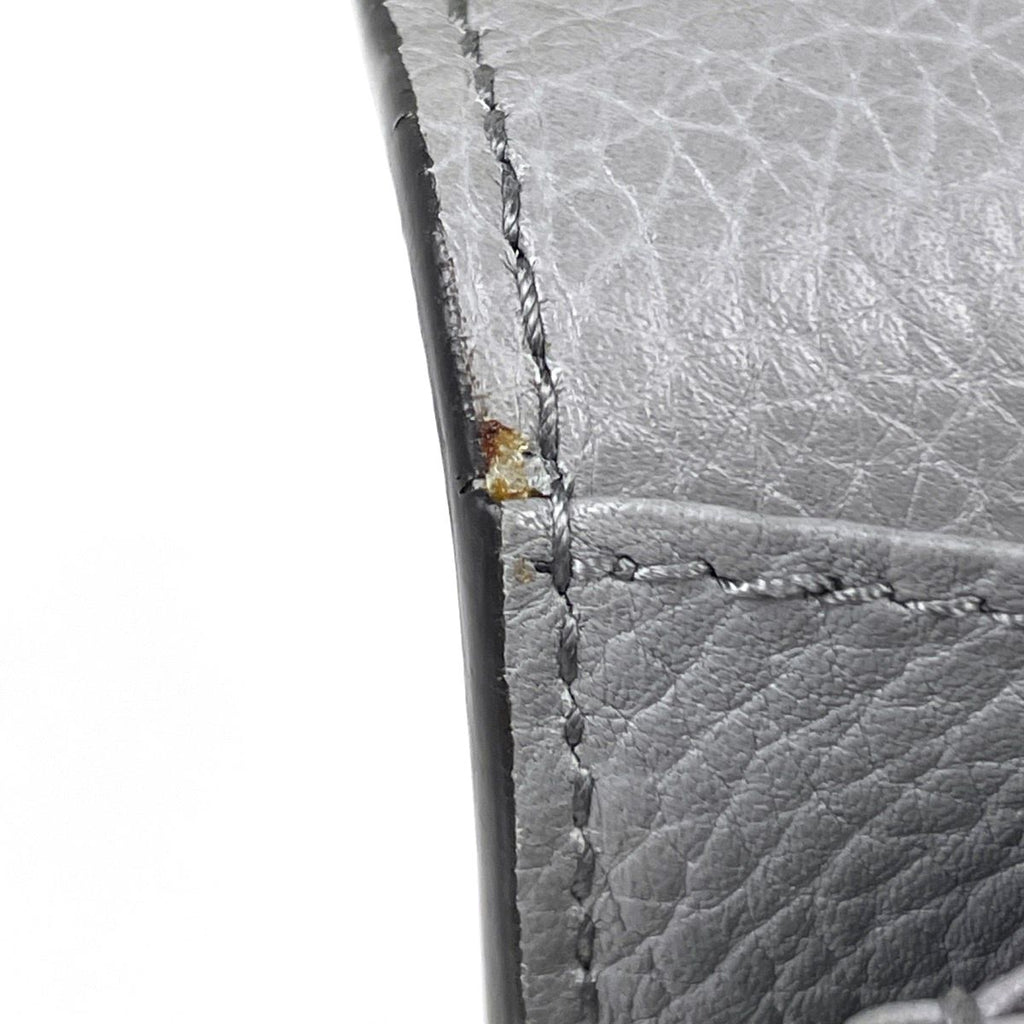 Gucci Shoulder Bag GG Marmont Chain Wallet Double G Leather Gray — view 6