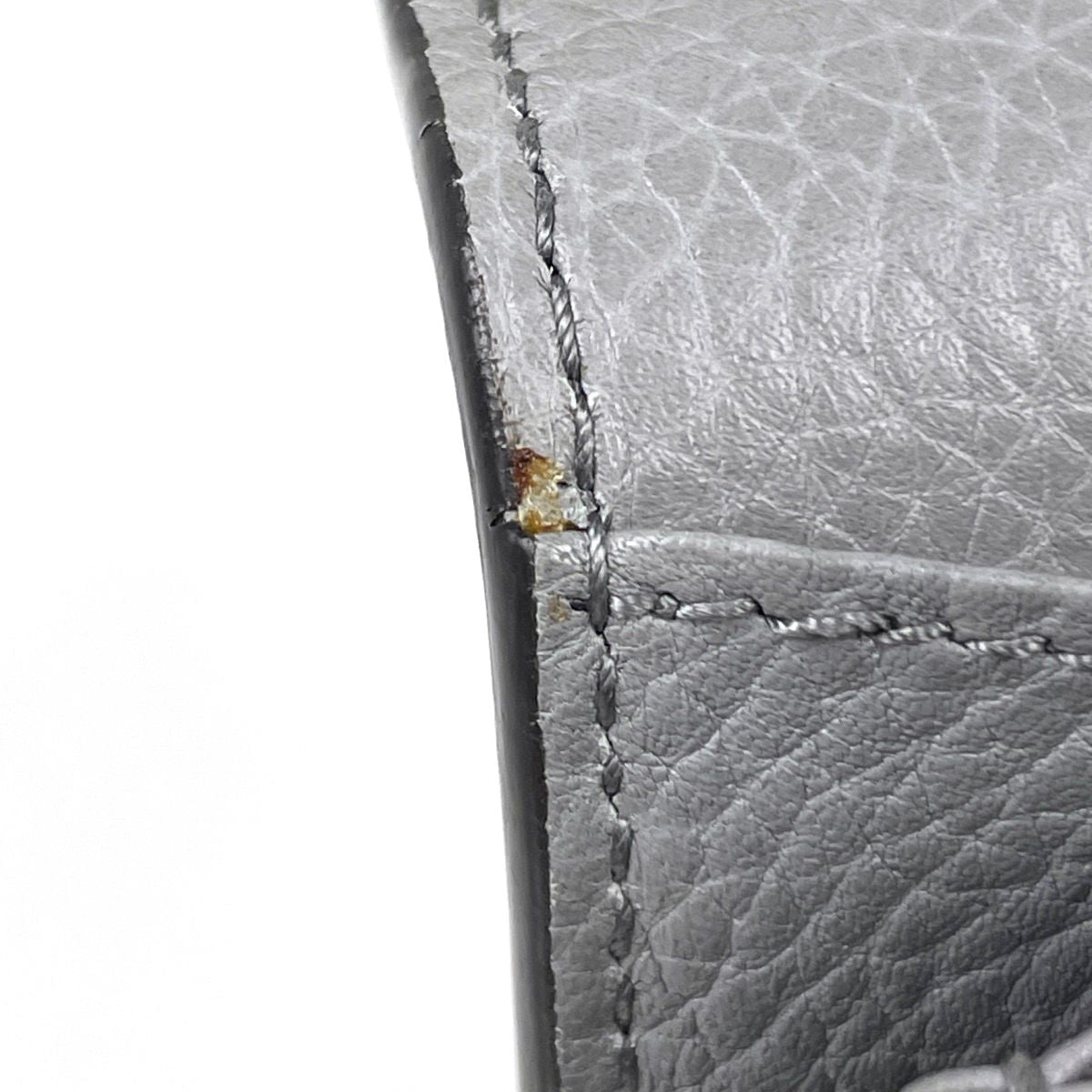Gucci Shoulder Bag GG Marmont Chain Wallet Double G Leather Gray — view 6