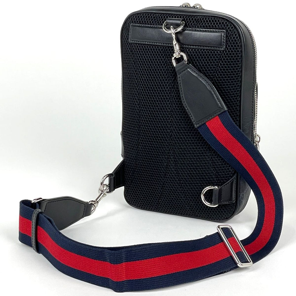 Gucci Small Sling Bag Sherry Line Web GG Supreme Black — view 2