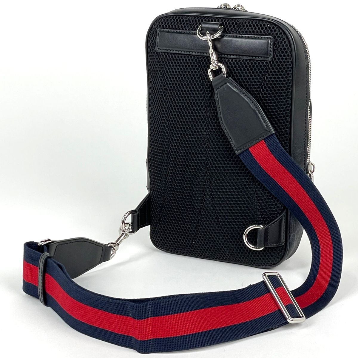 Gucci Small Sling Bag Sherry Line Web GG Supreme Black — view 2