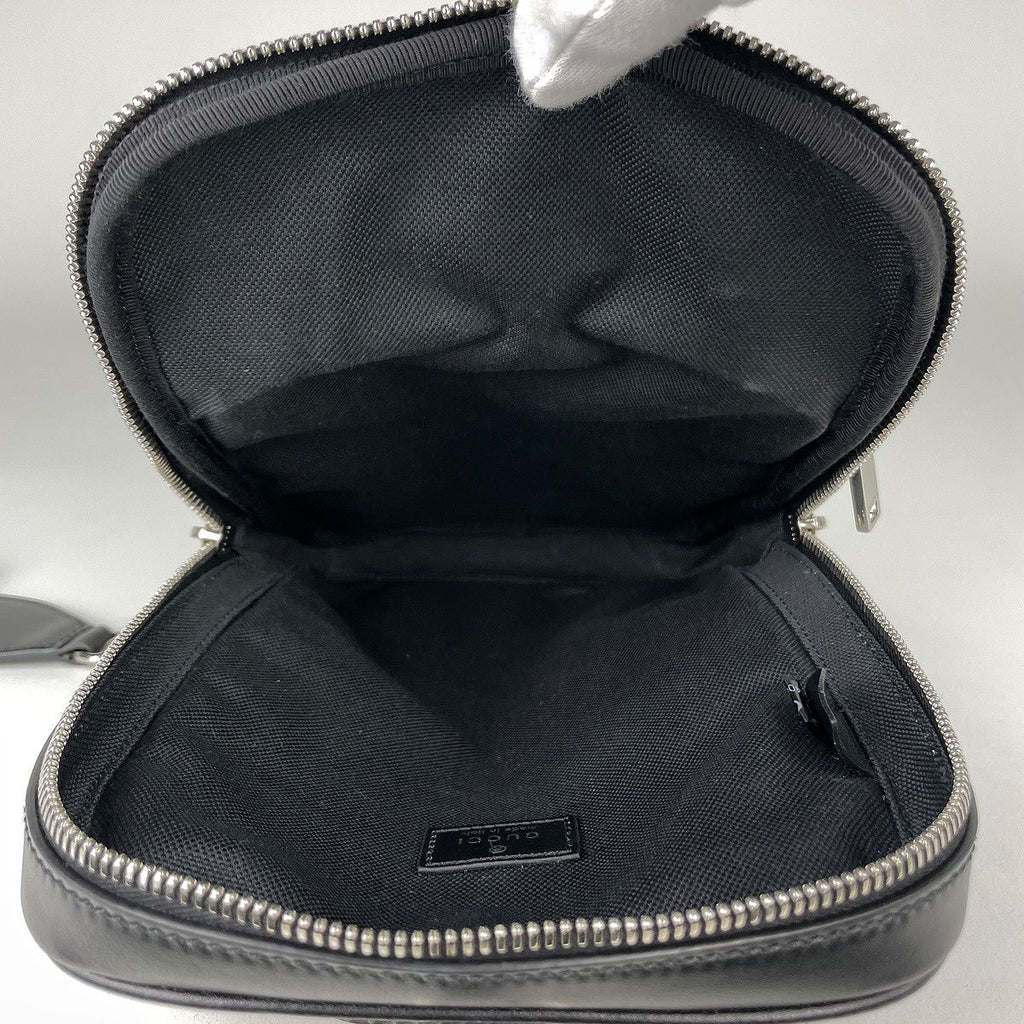 Gucci Small Sling Bag Sherry Line Web GG Supreme Black — view 8