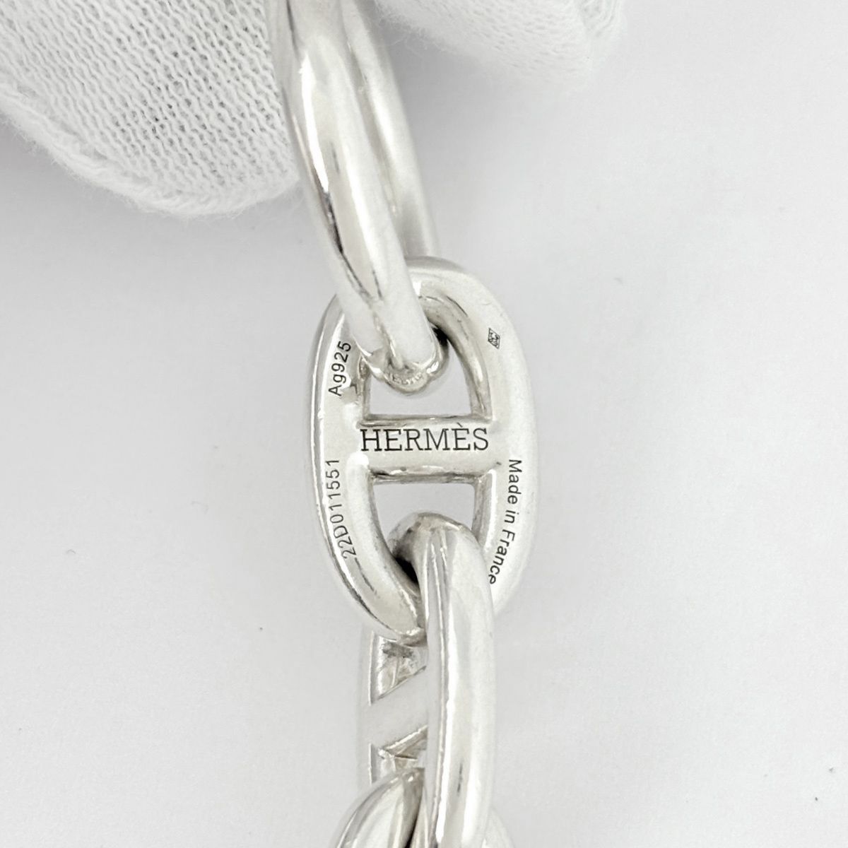 Hermes Necklace Chaine D'ancre MM 36 Links 925 Sterling Silver — view 5