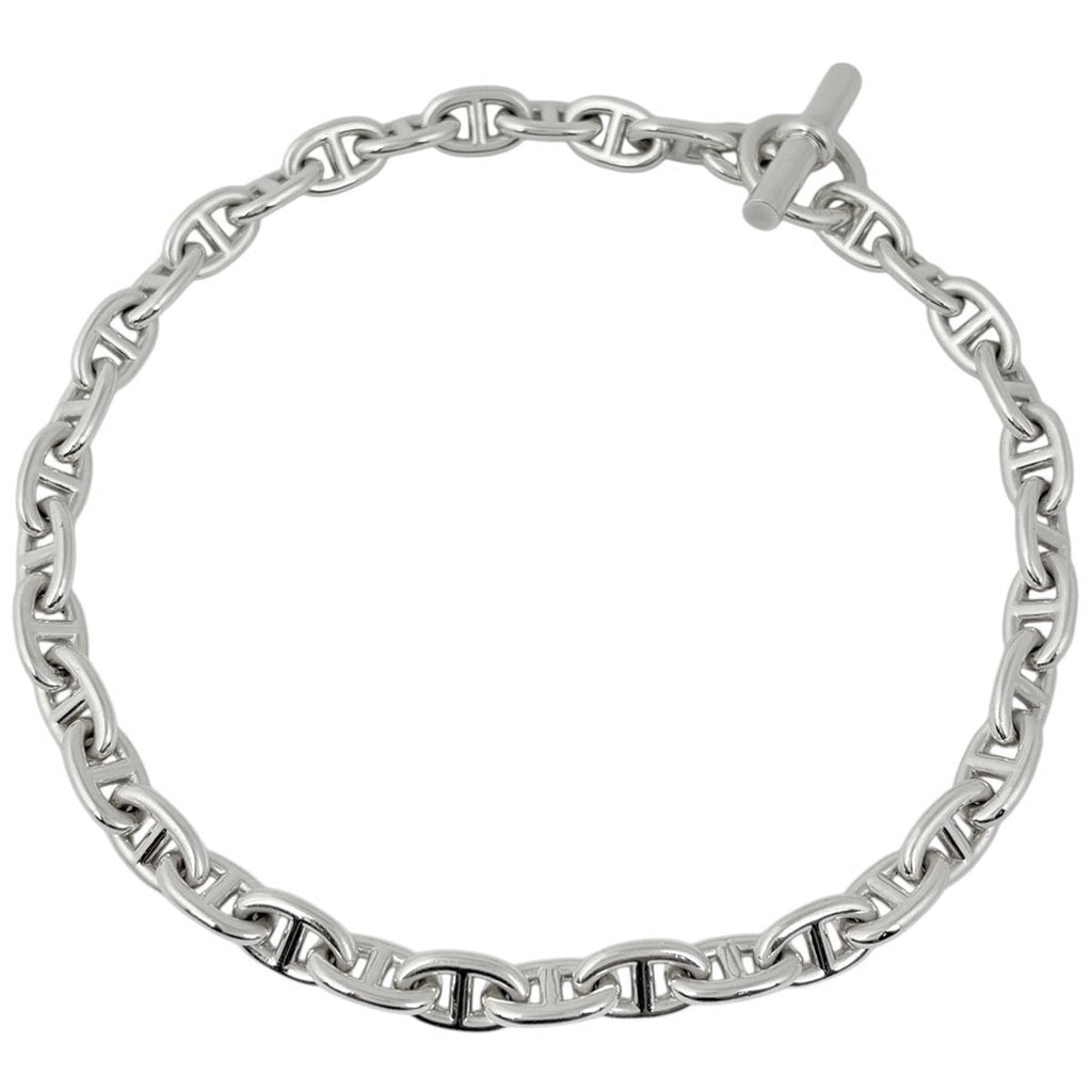Hermes Necklace Chaine D'ancre MM 36 Links 925 Sterling Silver