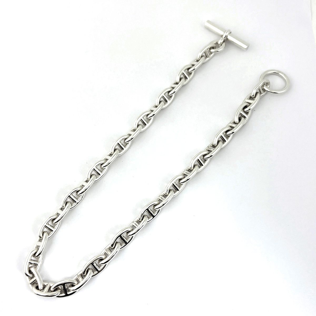 Hermes Necklace Chaine D'ancre MM 36 Links 925 Sterling Silver — view 2