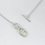Hermes Chaine D'ancre Amulette Necklace 925 Sterling Silver — view 3