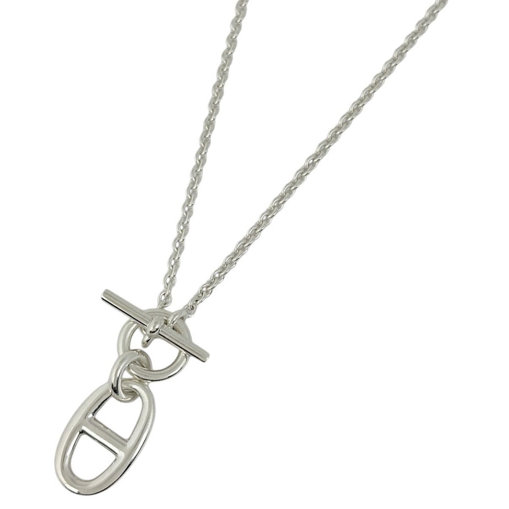 Hermes Chaine D'ancre Amulette Necklace 925 Sterling Silver