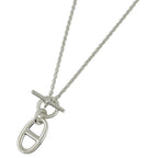 Hermes Chaine D'ancre Amulette Necklace 925 Sterling Silver