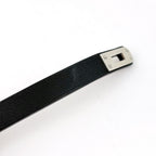 Hermes Kelly Double Tour Bracelet Metal Leather Black — view 4