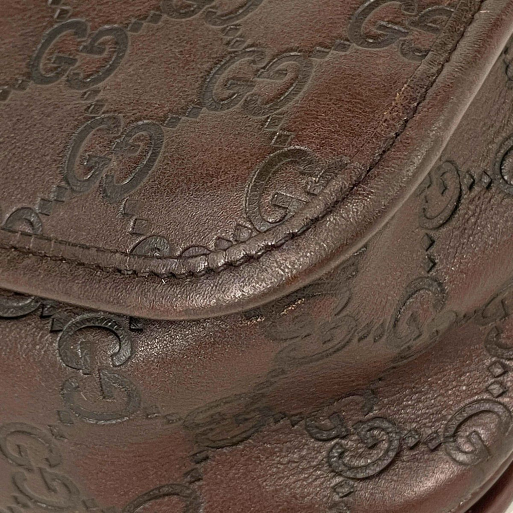 Gucci Shoulder Bag Guccissima Leather Brown — view 3