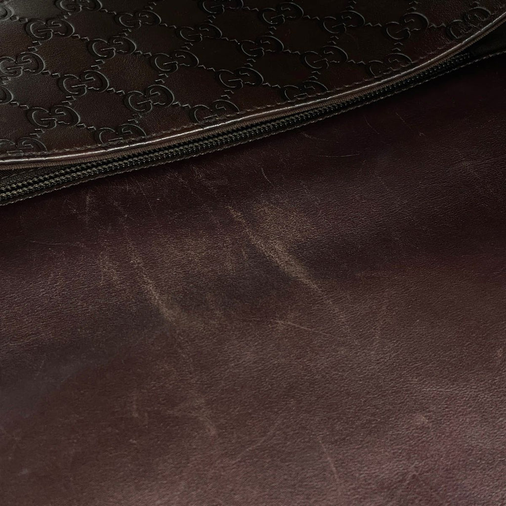 Gucci Shoulder Bag Guccissima Leather Brown — view 8