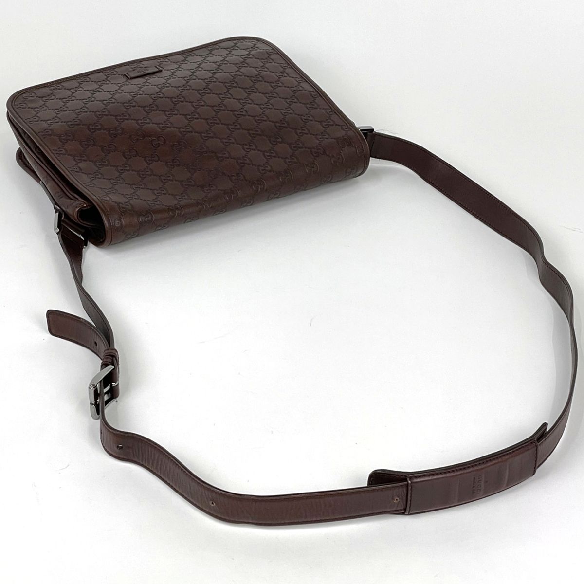 Gucci Shoulder Bag Guccissima Leather Brown — view 7