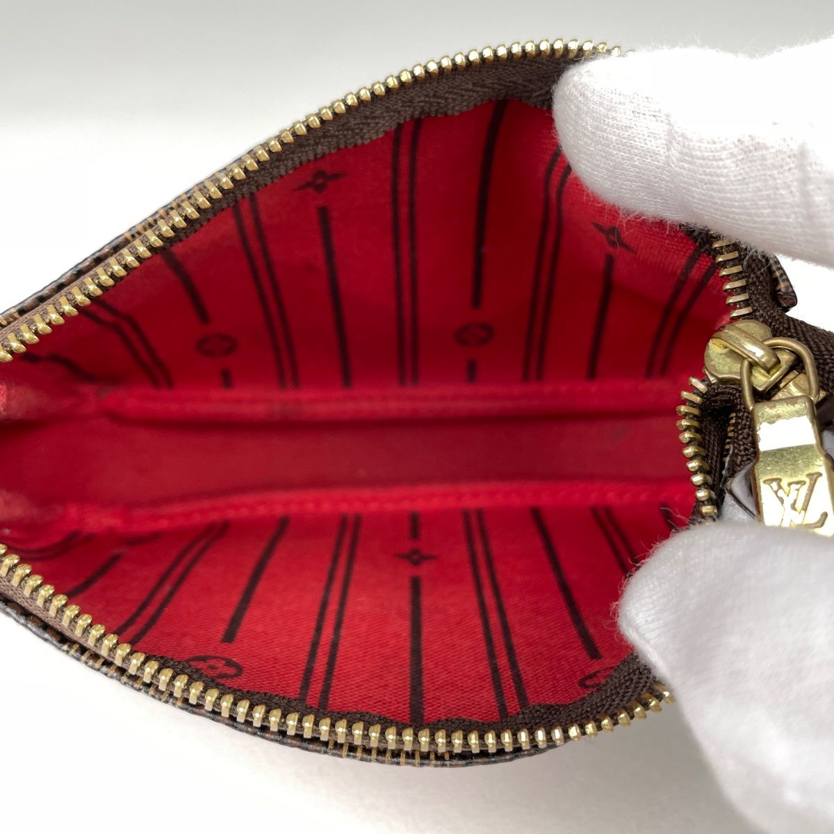 Louis Vuitton Mini Pochette Accessoires Pouch T&b Damier Brown — view 7