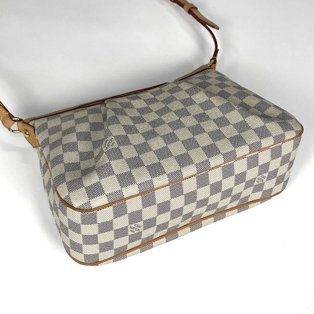 Louis Vuitton Siracusa PM Shoulder Bag Damier Azur White — view 2