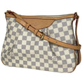Louis Vuitton Siracusa PM Shoulder Bag Damier Azur White