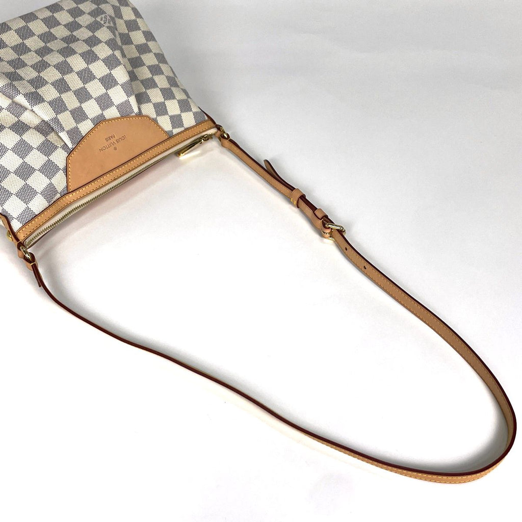 Louis Vuitton Siracusa PM Shoulder Bag Damier Azur White — view 7