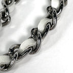 Chanel Shoulder Bag Chain Wallet Leather White — view 5