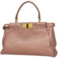 Fendi Handbag Peekaboo Selleria Leather Salmon Pink