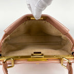 Fendi Handbag Peekaboo Selleria Leather Salmon Pink — view 8
