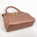 Fendi Handbag Peekaboo Selleria Leather Salmon Pink — view 2