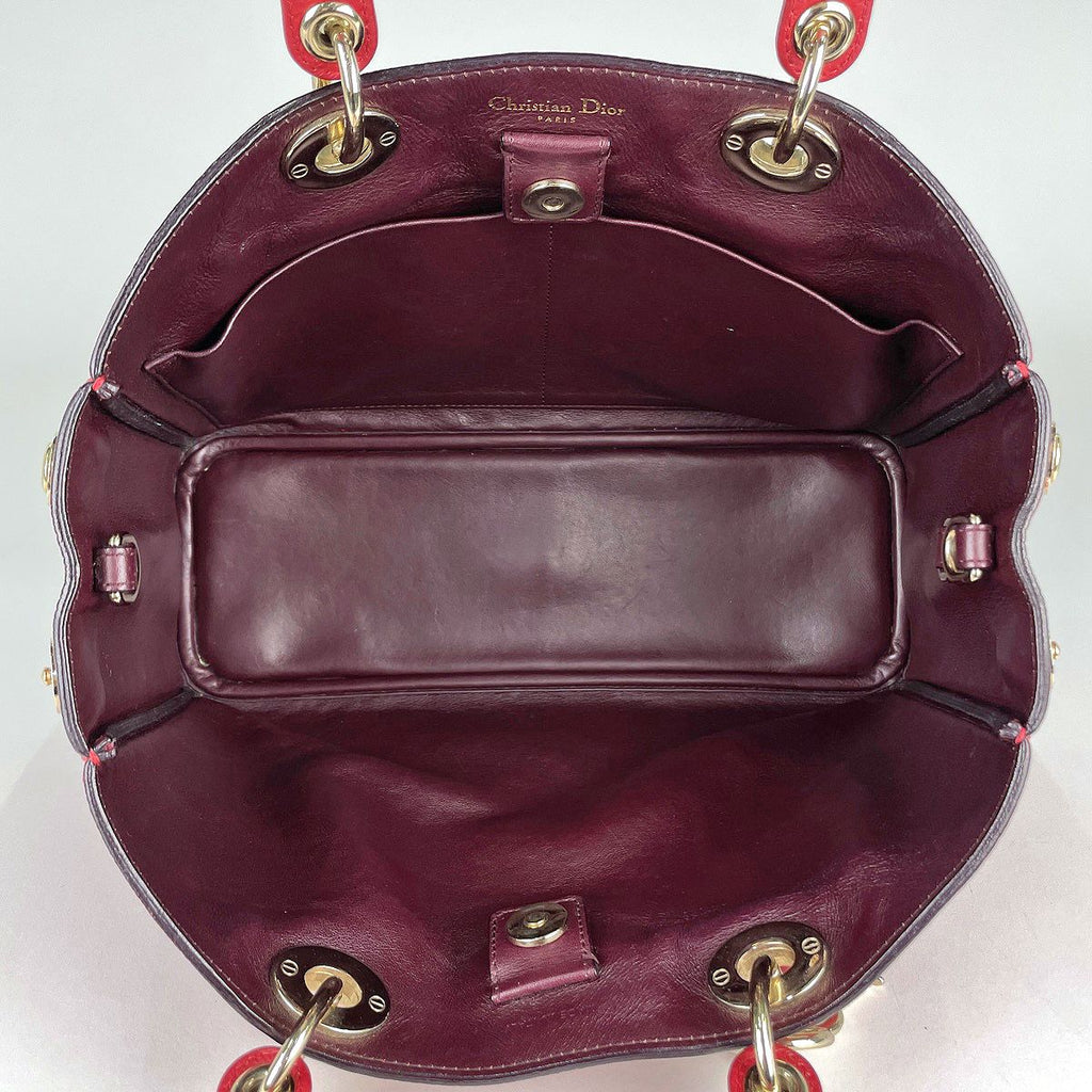 Dior Handbag Diorissimo Leather Red — view 8