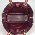 Dior Handbag Diorissimo Leather Red — view 8
