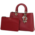 Dior Handbag Diorissimo Leather Red