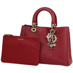 Dior Handbag Diorissimo Leather Red