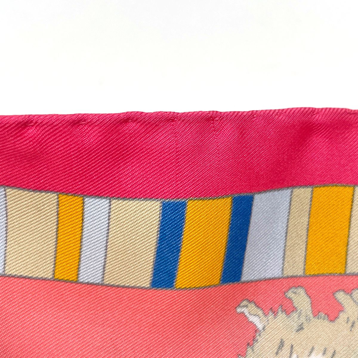 Hermes Carre 90 Prieres AU Vent Scarf Prayer in the Wind Silk Pink Multicolor — view 5