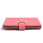 Hermes Coin Purse Bearn Compact Chevre Rose Azalea Pink — view 2
