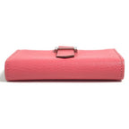 Hermes Coin Purse Bearn Compact Chevre Rose Azalea Pink — view 4