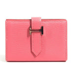 Hermes Coin Purse Bearn Compact Chevre Rose Azalea Pink