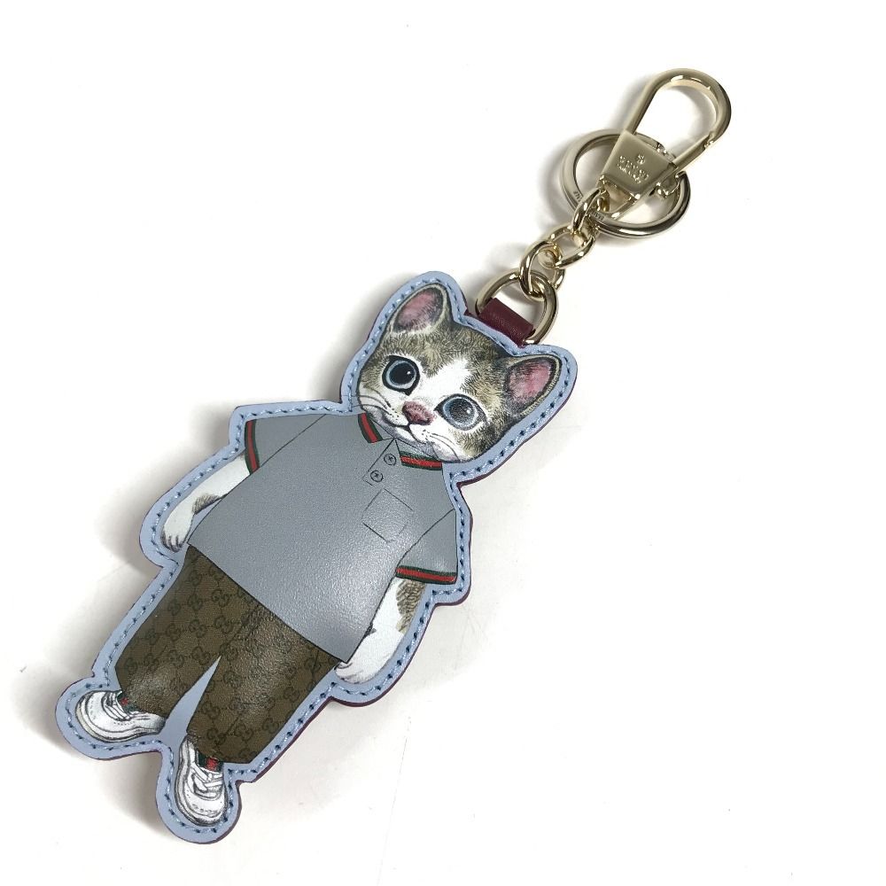 Gucci Key Holder Boris Cat Key Charm Cat Yuko Higuchi Collaboration GG Supreme